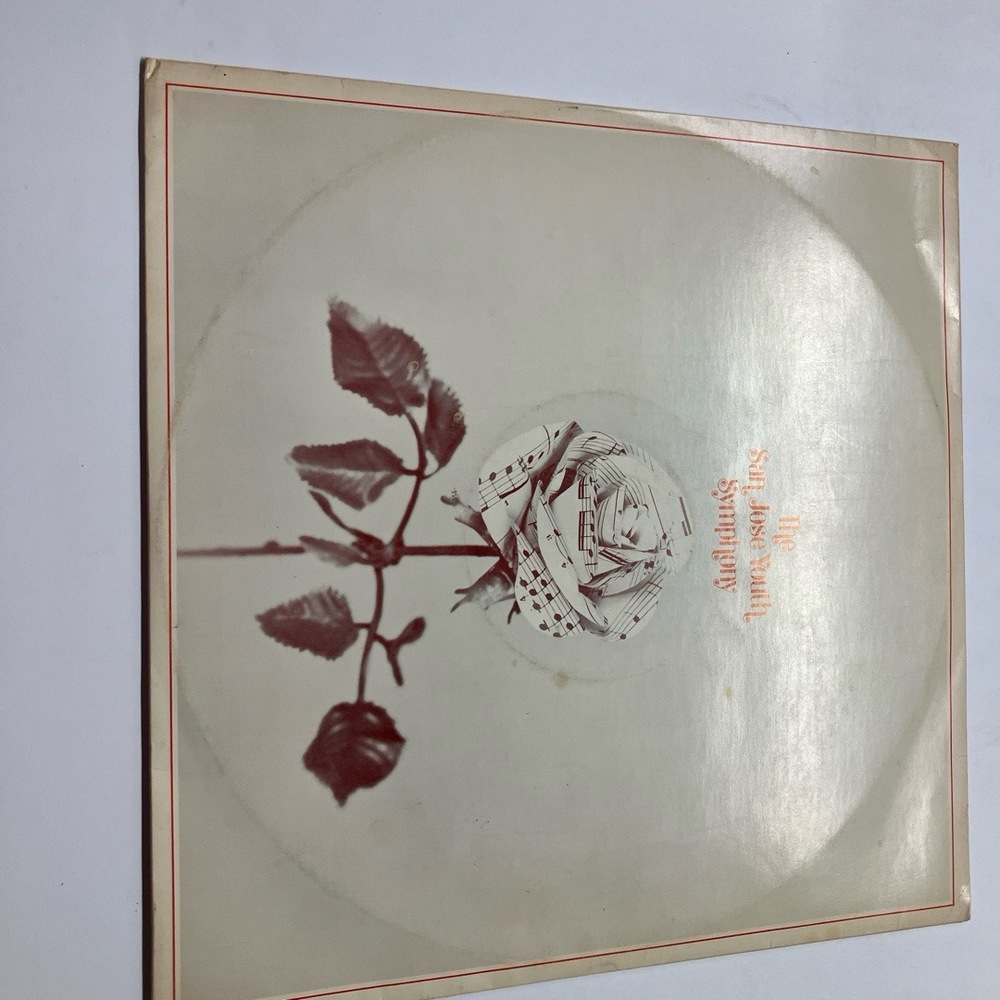 The San Jose Youth Symphony Vinyl Record Rose‎ Sleeve Cover Collectible Vintage